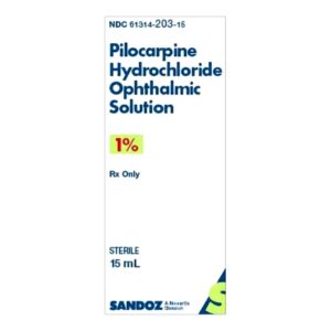 Pilocarpine HCl 1% Solution 15 mL