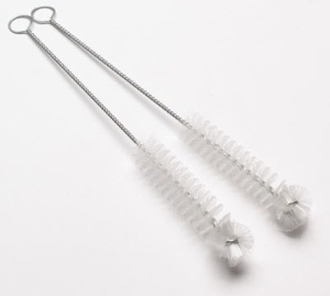 Brush 8 Inch, Nylon Bristles, White Bristles, 1/2 X 3 Inch Bristles Dimension, Galvanized Wire Handle Material