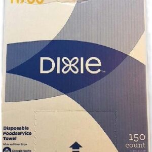 Foodservice Towel Dixie Medium Duty 150 Count Box 13 X 23-1/2 Inch NonSterile Reusable