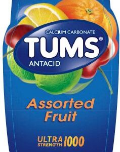 Antacid Tums Ultra Strength 1000 mg Strength Chewable Tablet 72 per Bottle