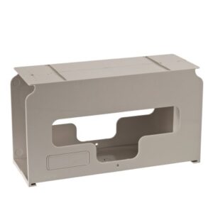 Glove Box Holder SharpSafetyIn-Room Horizontal or Vertical Mounted 2-Box Capacity Beige 4-1/2 X 8 X 12-1/2 Inch Plastic