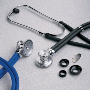 Sprague Stethoscope McKesson LUMEON Red 2-Tube 22 Inch Tube Double Sided Chestpiece