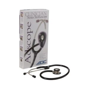 Clinician Stethoscope Adscope 603 Black 1-Tube 22 Inch Tube Double Sided Chestpiece