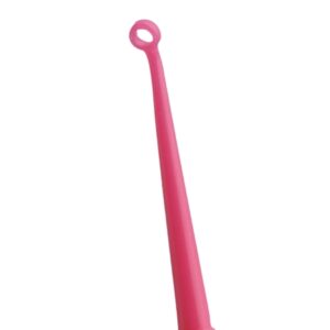 Ear Curette AngleLoop 6 Inch Length Round Handle 4 mm Tip Angled Blunt Round Loop Tip