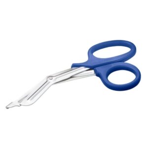 Utility Shears Medicut 7-1/4 Inch Length Stainless Steel / Polypropylene NonSterile Finger Ring Handle Angled Blunt Tip / Blunt Tip