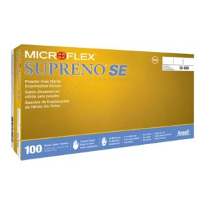 Exam Glove Supreno SE X-Large NonSterile Nitrile Standard Cuff Length Textured Fingertips Blue Not Rated