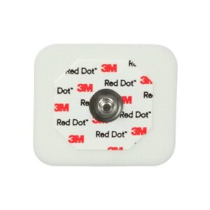 ECG Monitoring Electrode 3M Red Dot Snap Connector Sticky Gel Foam Backing Adult Non-Radiolucent