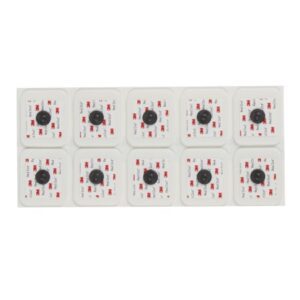 ECG Monitoring Electrode with Abrader 3M Red Dot Snap Connector Sticky Gel Foam Backing Adult Radiolucent / MR Conditional 10 per Pack