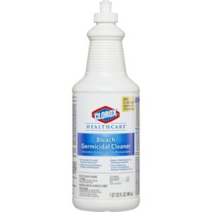 Surface Disinfectant Cleaner Clorox Healthcare Bleach Germicidal Manual Squeeze Liquid 32 oz. Bottle Fruity Floral Bleach Scent NonSterile