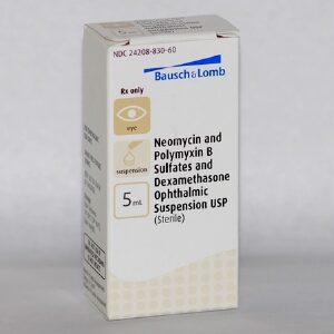 Neomycin Sulfate / Polymyxin B Sulfate / Dexamethasone 0.1% Ophthalmic Drops 5 mL