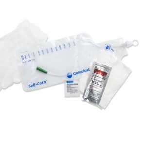 Intermittent Closed System Catheter Tray Self-Cath Straight Tip 10 Fr. Without Balloon Lubricated PVC