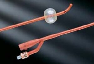 Foley Catheter Bardex I.C. 2-Way Coude Tip 5 cc Balloon 16 Fr. Red Rubber