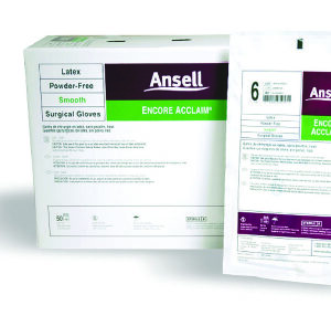 Surgical Glove ENCORE Latex Acclaim Size 8 Sterile Latex Standard Cuff Length Micro-Textured Ivory Chemo Tested