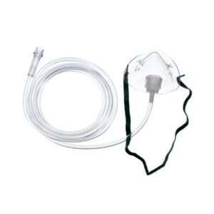 Oxygen Mask Hudson RCI Elongated Style Pediatric Adjustable Head Strap / Nose Clip