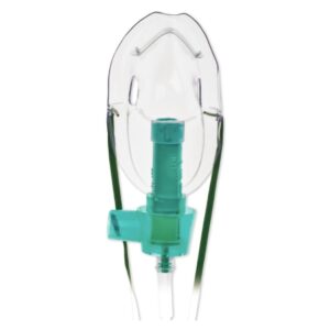 Air Entrainment Mask MULTI-VENT Elongated Style Adult One Size Fits Most Adjustable Head Strap / Nose Clip