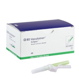 BD Vacutainer Eclipse Blood Collection Needle 21 Gauge 1-1/4 Inch Needle Length Safety Needle Without Tubing Sterile