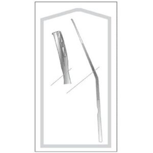 Endocervical Biopsy Curette Sklar 12 Inch Length Single-ended Handle 3 mm Tip Straight Rectangular Tip