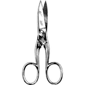 Nail Scissors Straight Jaws 3-1/2 Inch Length Stainless Steel