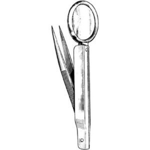 Splinter Forceps Merit 3 Inch Length Floor / Office Grade Pakistani Stainless Steel NonSterile NonLocking Thumb Handle Straight Fine, Pointed Serrated Tips