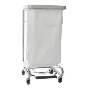 Hamper Stand McKesson Surgery Soiled Linen Rectangular Opening 30 to 33 gal. Capacity Foot Pedal Self-Closing Lid