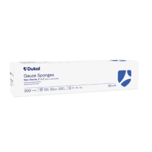 Gauze Sponge Dukal 2 X 2 Inch 12-Ply NonSterile 200 per Pack