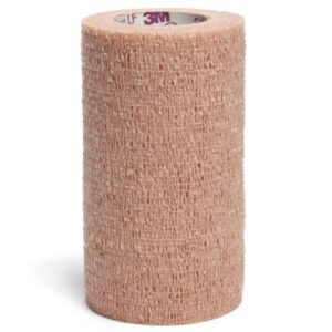Cohesive Bandage 3M Coban LF 4 Inch X 5 Yard Self-Adherent Closure Tan NonSterile Standard Compression