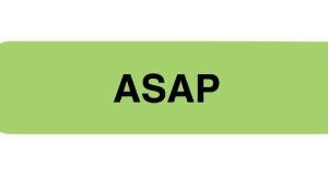 Pre-Printed Label UAL Auxiliary Label Green EDP Paper ASAP Black Communication Label 5-16 X 1-1/4 Inch
