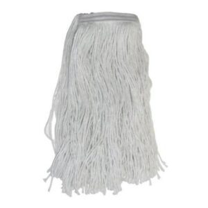 Wet String Mop Head Cut-end Size 16 White Rayon Disposable
