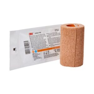 Cohesive Bandage 3M Coban LF 4 Inch X 5 Yard Self-Adherent Closure Tan Sterile Standard Compression