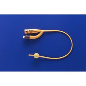 Foley Catheter Rusch Gold 2-Way Standard Tip 3 cc Balloon 8 Fr. Silicone Coated Latex