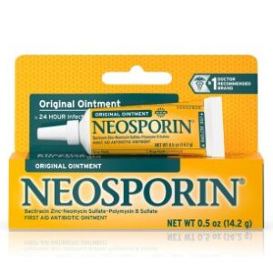 First Aid Antibiotic Bacitracin / Neomycin / Polymyxin B Neosporin Ointment 0.5 oz. Tube
