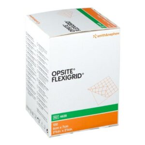 Transparent Film Dressing OpSite Flexigrid 2-3/8 X 2-3/4 Inch 2 Tab Delivery Rectangle Sterile