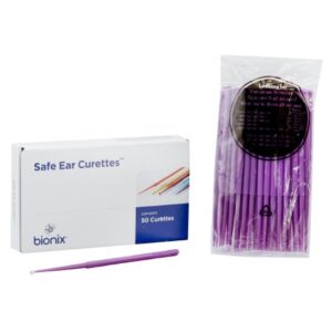 Ear Curette VersaLoop 6 Inch Length Round Handle 3 mm Tip Curved Flexible Teardrop Loop Tip