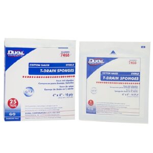 Drain Sponge Dukal 4 X 4 Inch 16-Ply Sterile 1 per Pack