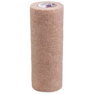 Cohesive Bandage 3M Coban LF 6 Inch X 5 Yard Self-Adherent Closure Tan NonSterile Standard Compression