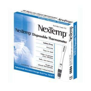 Single Patient Skin Thermometer NexTemp 96 to 104  degreeF Color Dots Display