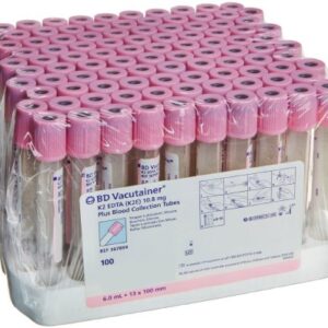 BD Vacutainer Venous Blood Collection Tube K2 EDTA Additive 6 mL BD Hemogard Closure Plastic Tube