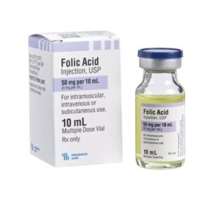 Folic Acid 5 mg / mL Injection 10 mL