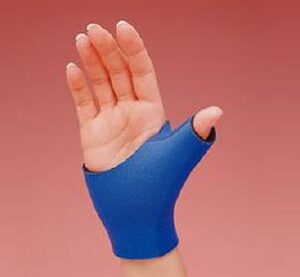 Thumb Support Rolyan Adult Small Pull-On Left or Right Hand Blue