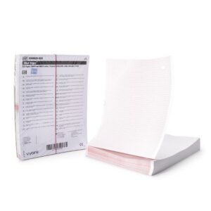 Recording Chart Paper Vital Signs Z-Fold Red Grid