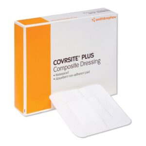 Composite Dressing COVRSITE Plus 6 X 6 Inch Square NonSterile Film Backing