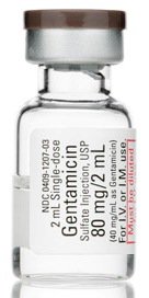 Gentamicin Sulfate 40 mg / mL Intramuscular or Intravenous Injection 2 mL