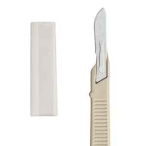 Scalpel Medicut No. 10 Stainless Steel / Plastic Classic Grip Handle Sterile Disposable