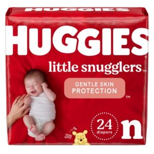Unisex Baby Diaper Huggies Little Snugglers Newborn Disposable Heavy Absorbency