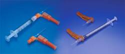Safety Hypodermic Needle Needle-Pro 1-1/2 Inch Length 18 Gauge Regular Wall Hinged Safety Needle