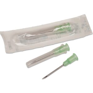 Hypodermic Needle Monoject SoftPack 1 Inch Length 20 Gauge Regular Wall Without Safety