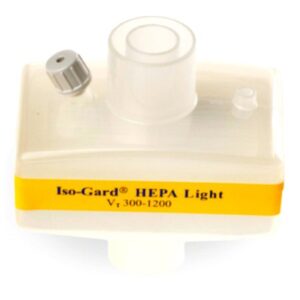 Heat and Moisture Exchanger with Filter Gibeck ISO-Gard 33.81 mg H2O/L @ VT 500 mL 1.1 cm H2O @ 30 LPM