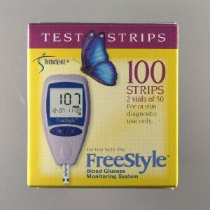Blood Glucose Test Strips FreeStyle Lite 100 Strips per Pack