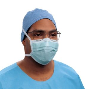 Surgical Mask Halyard Anti-fog Film Not Rated Tie Closure One Size Fits Most