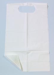 Bib Economy Slipover Disposable Polyethylene / Tissue